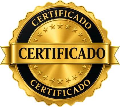 Sello de certificado de finalización del curso